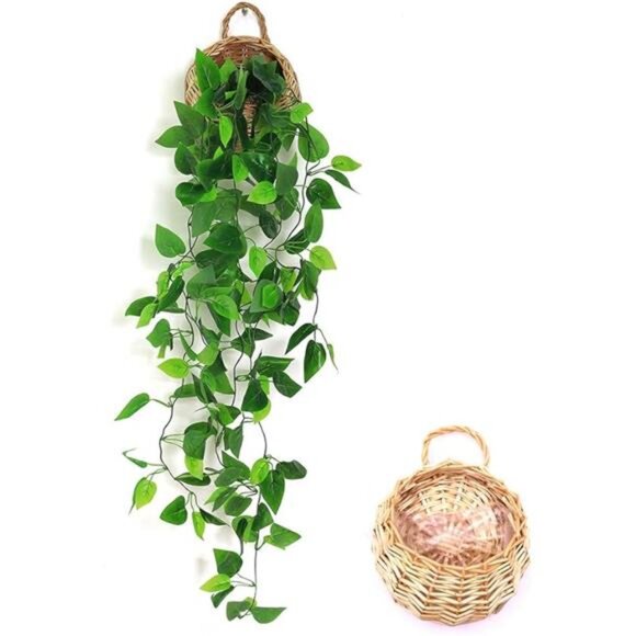 Artificial Hanging Plants, 3.5ft Ivy Vine Fake Leaves Green Chain for Indoor - Picture 7 of 7